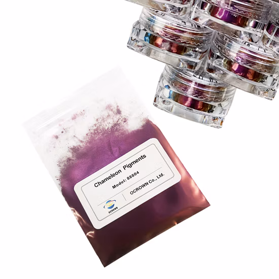 異なるベースカラーのレインボーカメレオン効果ネイルペイントマーメイドピグメントユニコーンオーロラパウダー